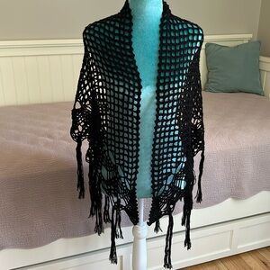 Mango Black Shawl